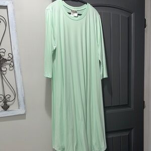 Mint Green Long Sleeve Dress